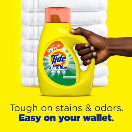 Tide Simply Clean & Fresh Daybreak Fresh Liquid Laundry Detergen 32 oz / Detergente líquido para ropa Tide Simply Clean Fresco Amanecer
