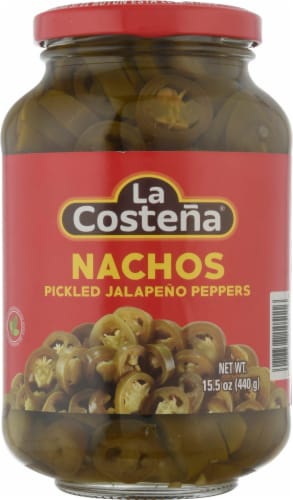 La Costena Nachos Pickled Jalapeno Peppers / La Costeña Nachos Chiles Jalapeños Encurtidos 15.5oz