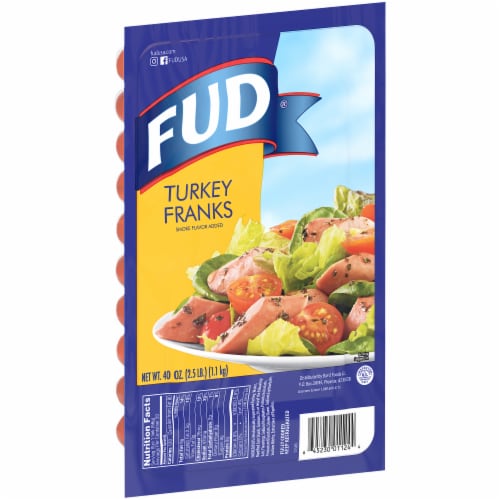 Fud Turkey Franks / Salchichas De Pavo 40 oz. / 2.5 lb.