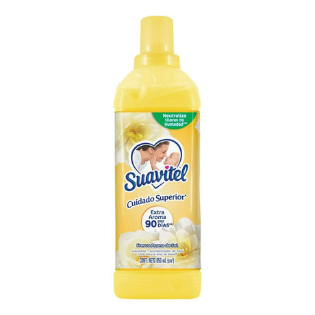 Suavitel Fabric Softener Conditioner Superior Care Fresh Sunshine Scent / Suavitel Suavizante acondicionador de telas  cuidado superior fresco aroma de sol