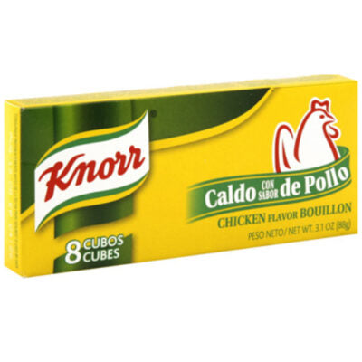 Cubitos de caldo sabor pollo Knorr, 8 unidades, 3,1 oz