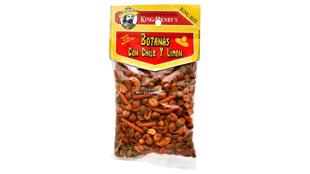 King Henry's Botanas Con Chile Y Limon 6.25 oz./King Henry's Botanas With Chile And Lemon