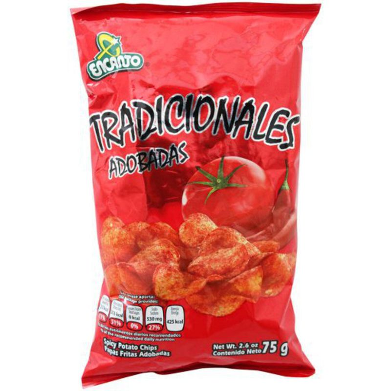 Encanto Tradicionales Papas Adobadas 2.46 oz./Charm Patatas Marinadas Tradicionales
