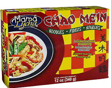 Mama Lycha Chao Mein Noodles 12 Oz. / Mamà Lycha Chao Mein Fideos 12 Oz.