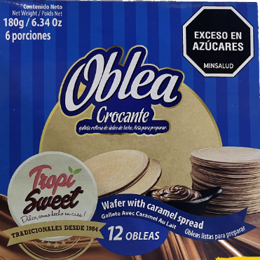 Tropi Sweat Wafer With Caramel Spread 180 Grs.