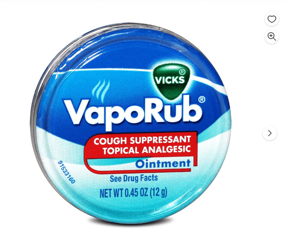 Ungüento Vicks Vaporub Lata 0.45 oz. / 12 gr./Ungüento Vicks Vaporub Lata 