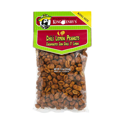 King Henry's Chili Limon Peanuts 7.5 oz/King Henry's Chili Limón Maní