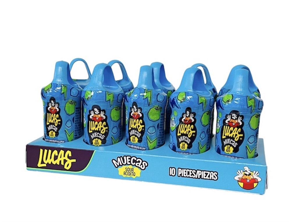 Lucas Muecas Sour 10ud. - 8,4 onzas. - 240 gramos. / Lucas Muecas Aciditos 10ud. - 8,4 onzas. - 240 gramos.