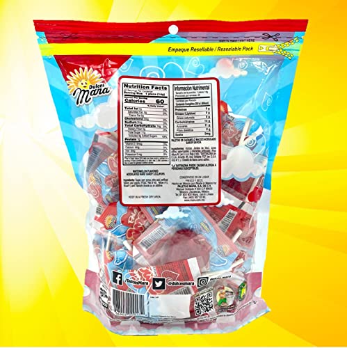 Mara Pale Amor Lolli Pops 560 Grs. /Mara Pale Amor Paletas 560 Grs.