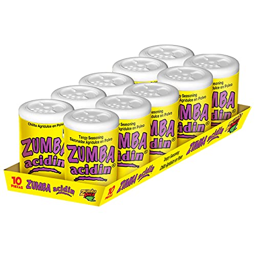 Zumba Acidin, Tangy  seasoning 10 Ct. 10.6 Oz. / Zumba Pica  Acidin, Sazonador Agridulce Picante en Polvo - 10 Ct. 10.6 Oz.