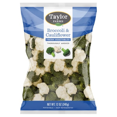 Taylor Farms Broccoli and; Cauliflower 12 oz.