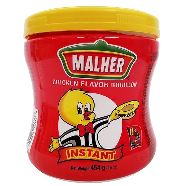 Caldo sabor pollo Malher 16 oz
