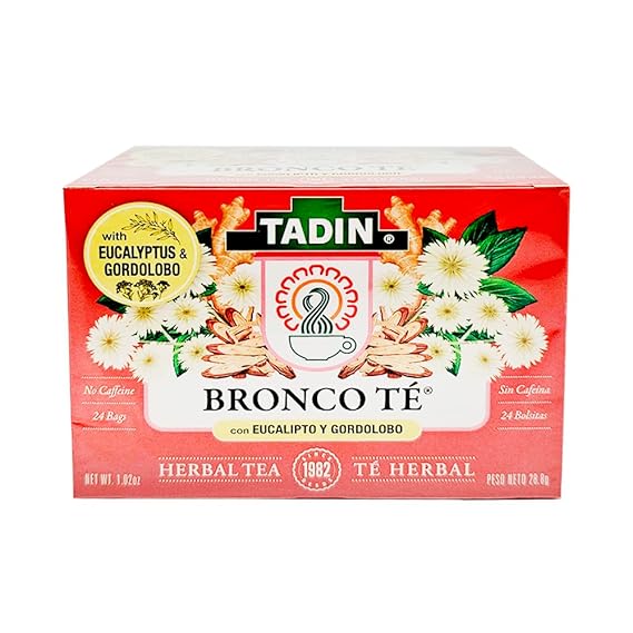 Tadin Te Bronco Broncaid 1.02 oz. / 28,8 gr. (24 bolsas)/Té Bronco Broncaid
