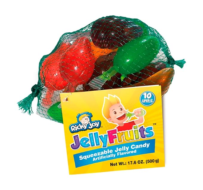 Ricky Joy Jelly Fruits Squeezable 10 ct. / 17.6 oz. / 500 gr.