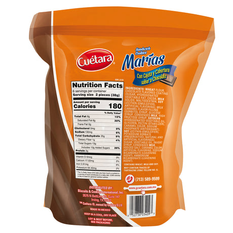 Cuetara Marias Cajeta y Chocolate 228 gr.