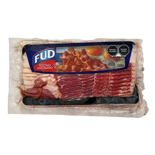 Fud Selecto Sliced Bacon Smoke Flavored 8.8 oz. / 250 gr./Fud Selecto Tocino Rebanado Sabor Ahumado