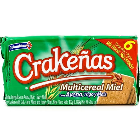 Crakenas Miel y Cereales 6.77 oz.