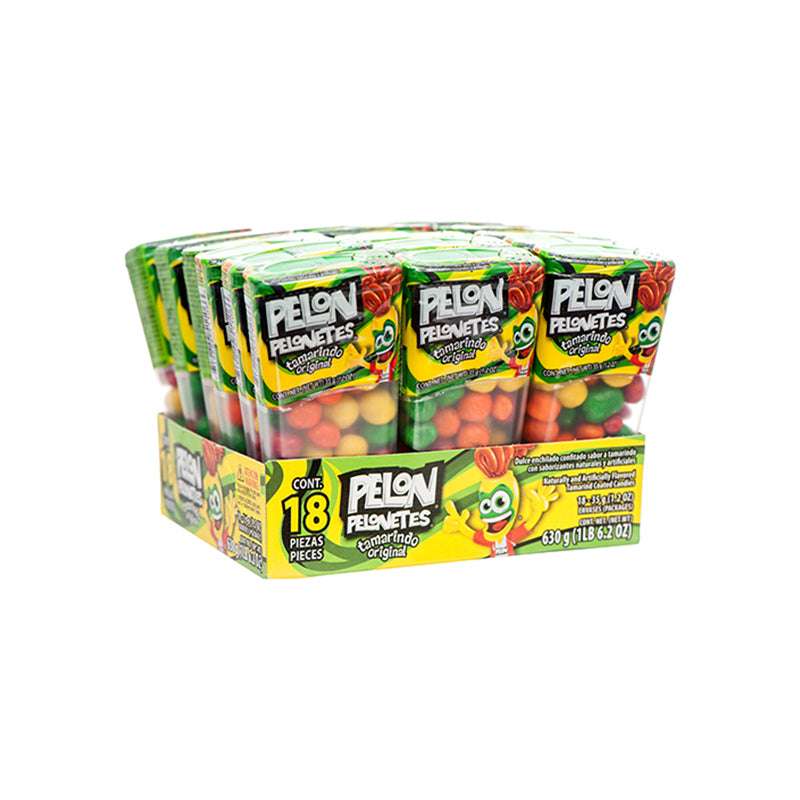 Pelon Pelonetes Tamarind Flavor 18 pc. 630 Grs. / Pelon Pelonetes Sabor Tamarindo 18 pc. - 630 Grs.