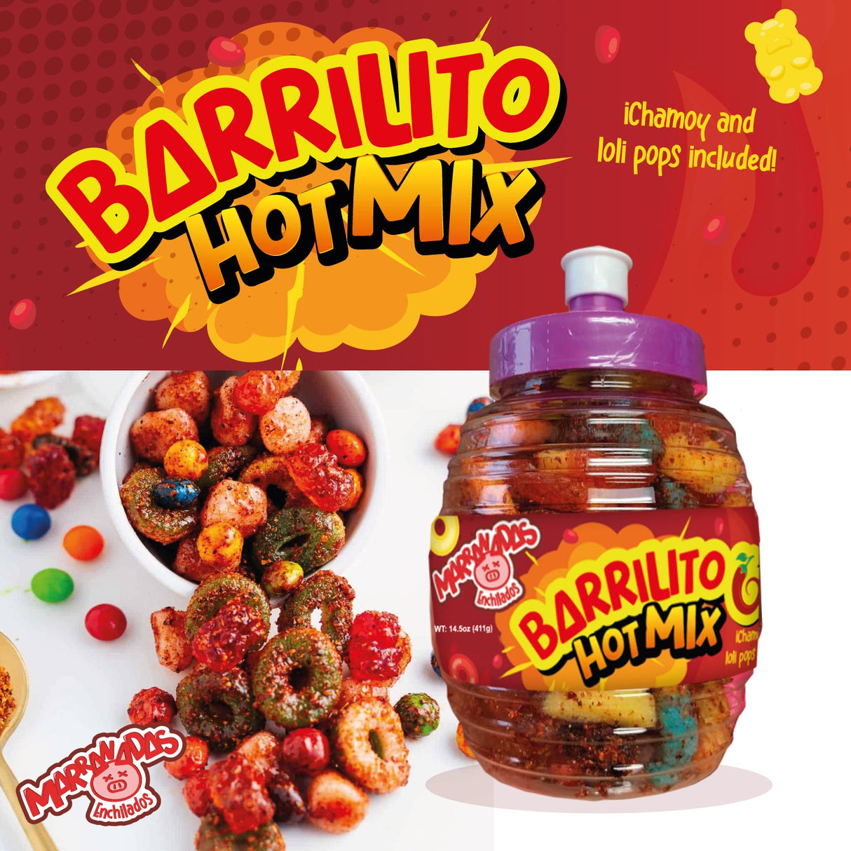 Refreshing Fruit Barrilito Hot Mix 14.5 oz./
