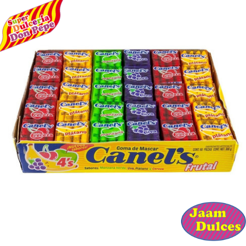 Canels Fruity Chewing Gum 60 Pieces / Chicle Canels Frutal 60 Piezas