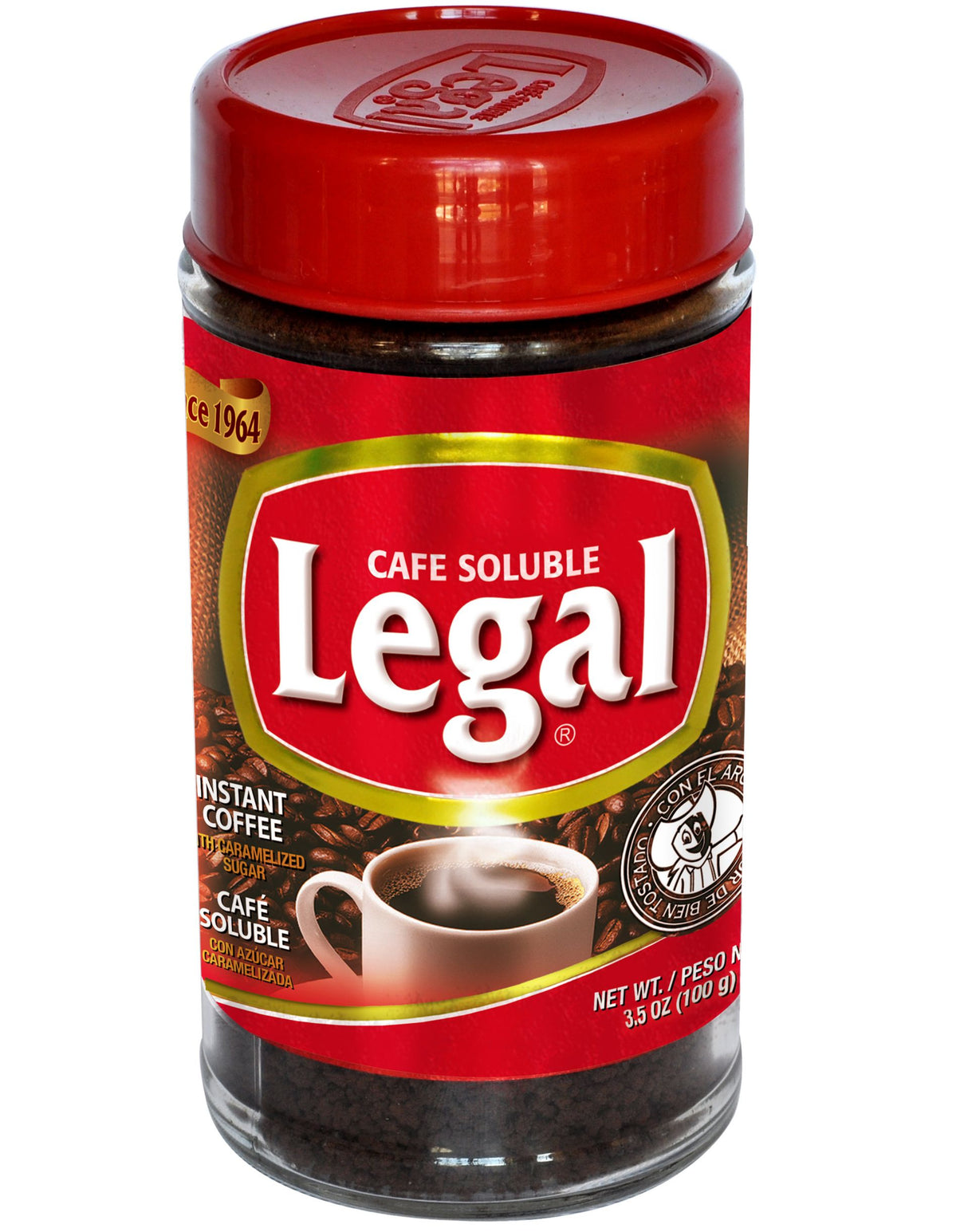 Legal Instant W/Caramelized Sugar 3.5 oz./Legal instantáneo con azúcar caramelizada
