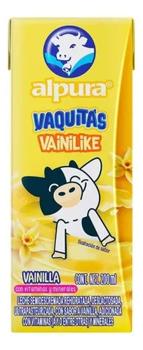 Alpura Vaquitas Vainilike Sabor Vainilla 200 ml./Alpura Vaquitas Vainilike Sabor Vainilla