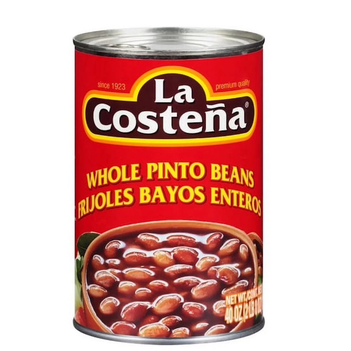 La Costeña Whole Pinto Beans / La Costeña Frijoles Bayos Enteros 40 oz