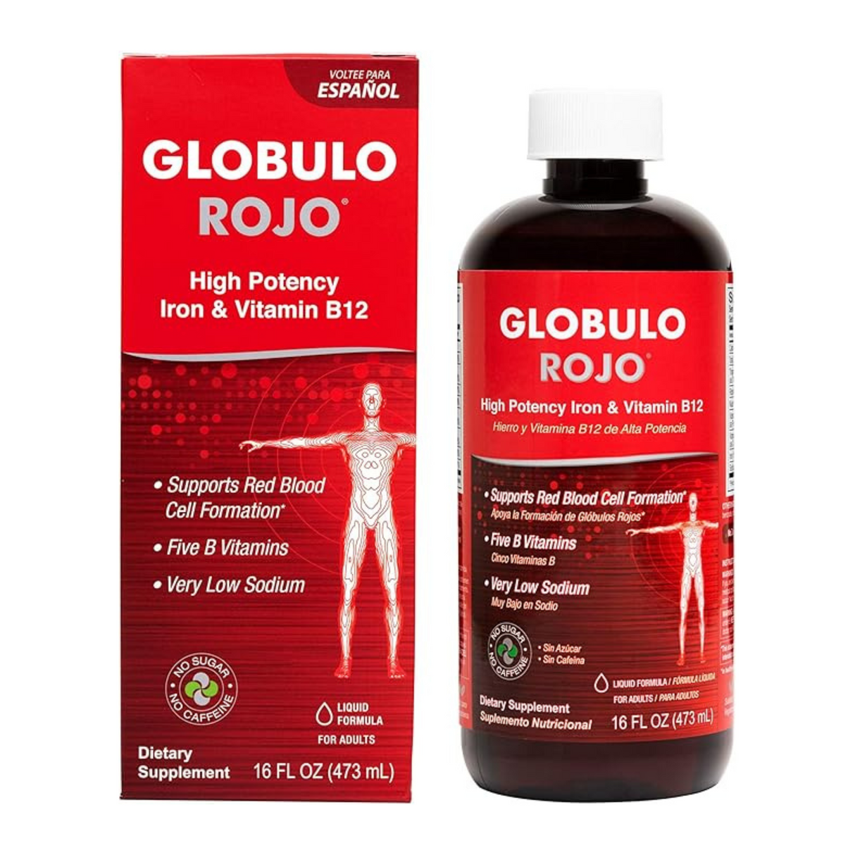 DLC Jarabe Globulo Rojo 16 oz. / 473 ml./DLC Red Blood Cell Syrup