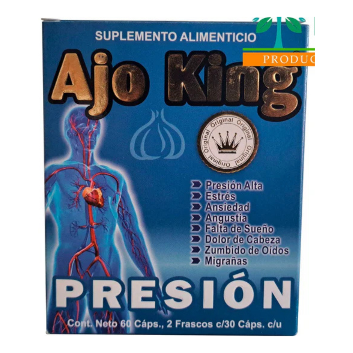 GARLIC KING PRESSURE 60 CAPSULES  / AJO KING PRESION 60 CAPSULAS