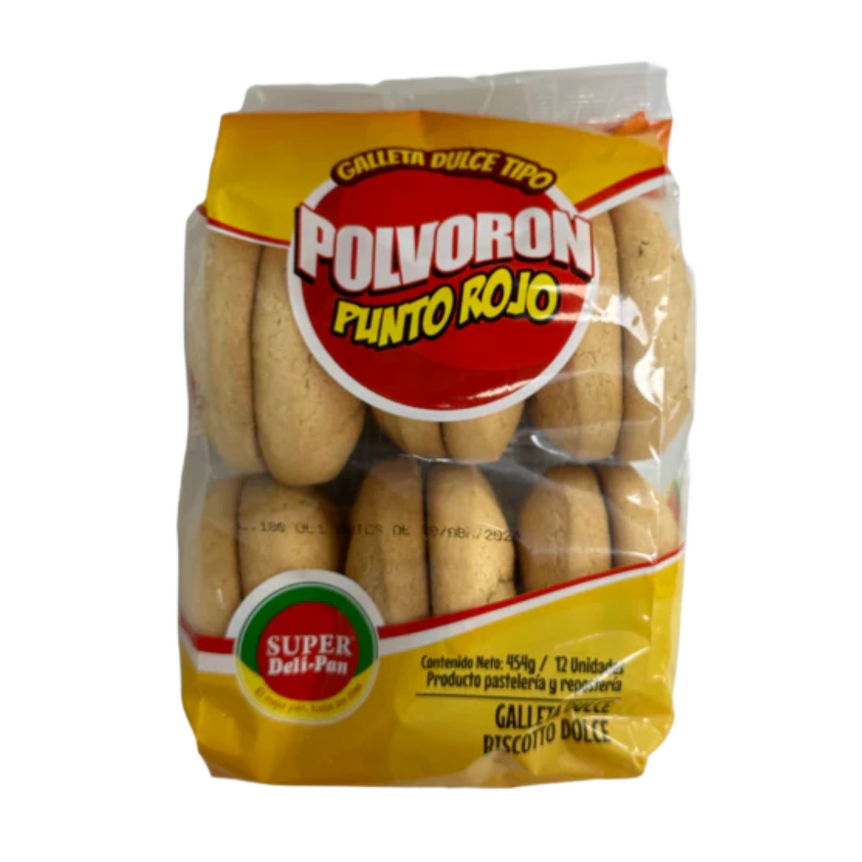 Super Deli-Pan Polvoron Punto Rojo 16 oz. / 454 gr.