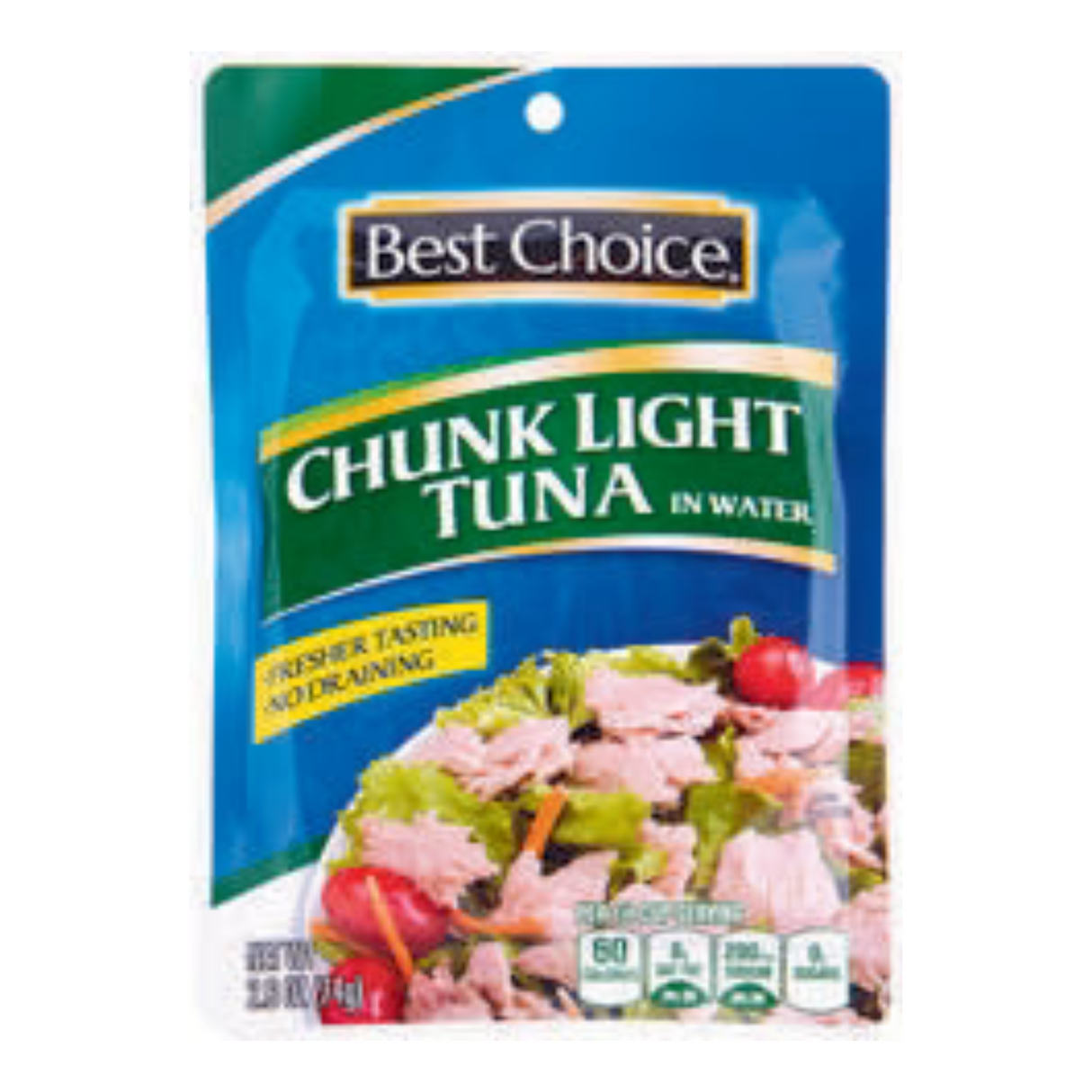 Best Choice Chunk Light Tuna In Water, 2.6 oz