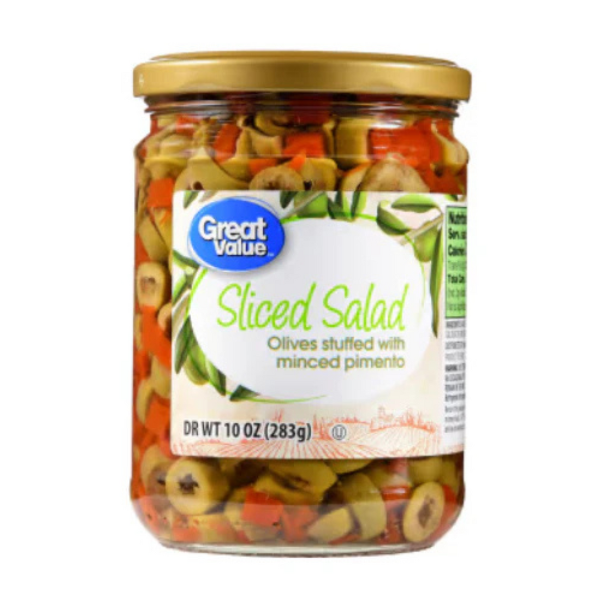 BROKEN PITTED RIPE OLIVES MADE WITH SEA SALT 10 OZ
