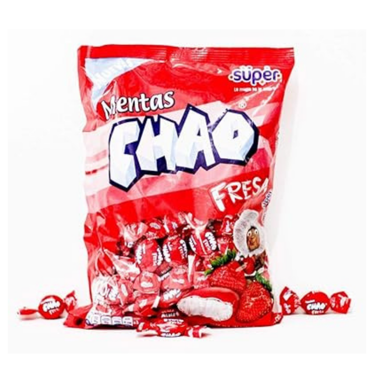 Mentas de fresa Chao 100 u.