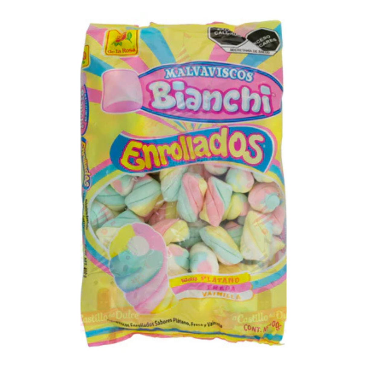 DLR Bianchi Marshmallows Enrollados 15 oz./DLR Bianchi Rolled Marshmallows