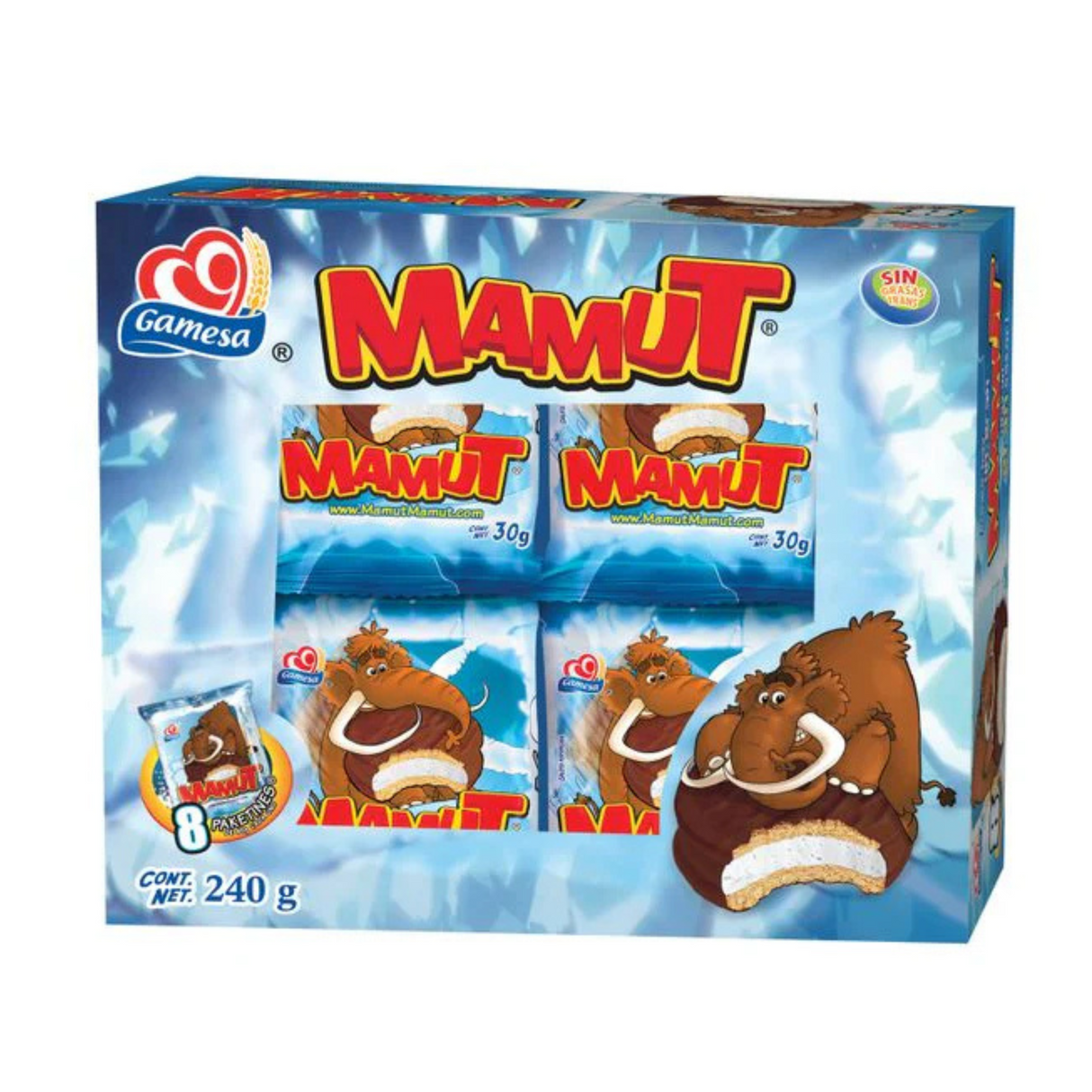Gamesa Mamut 8 pz. / 240 gr.