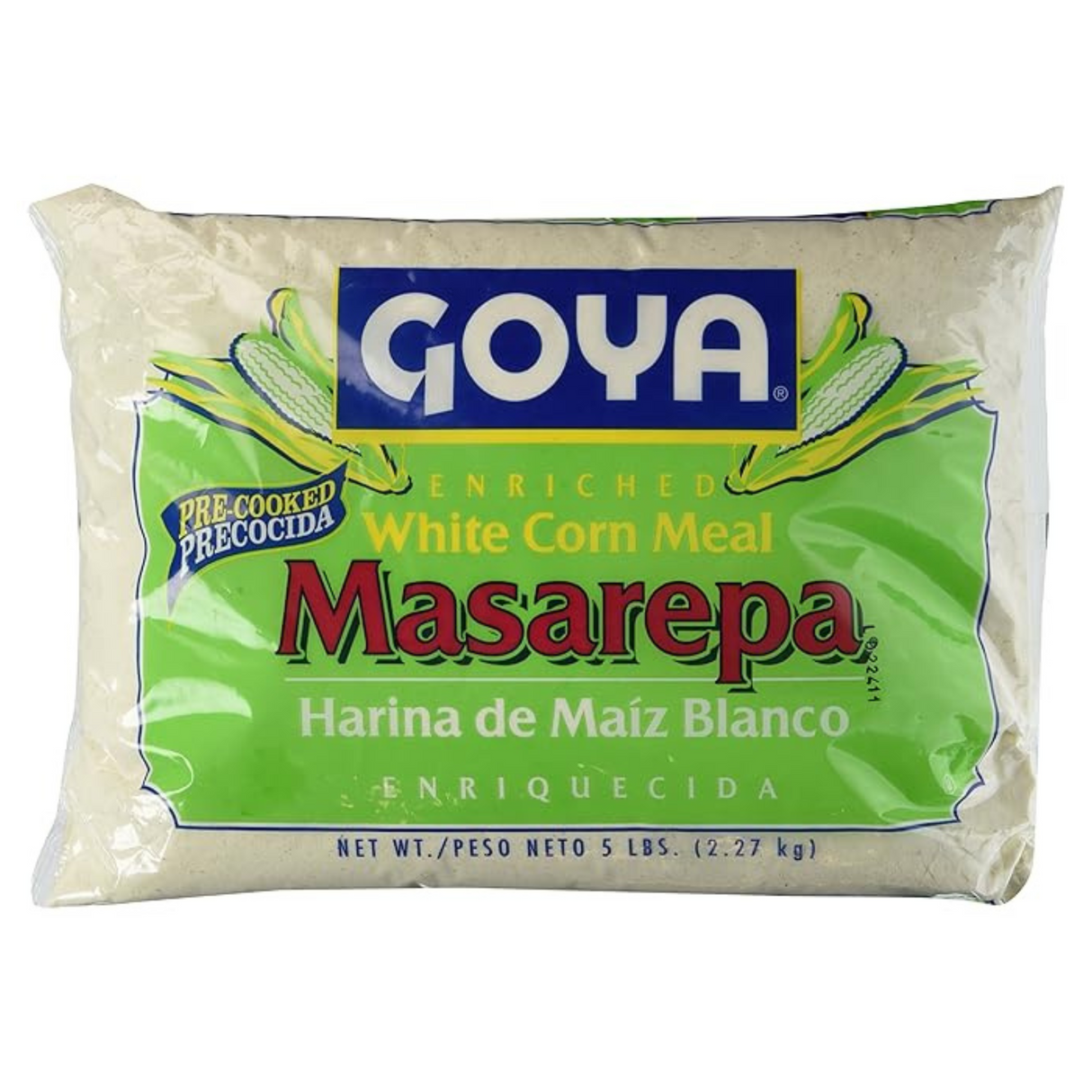 Harina de maíz blanco Masarepa Goya 5 lb.