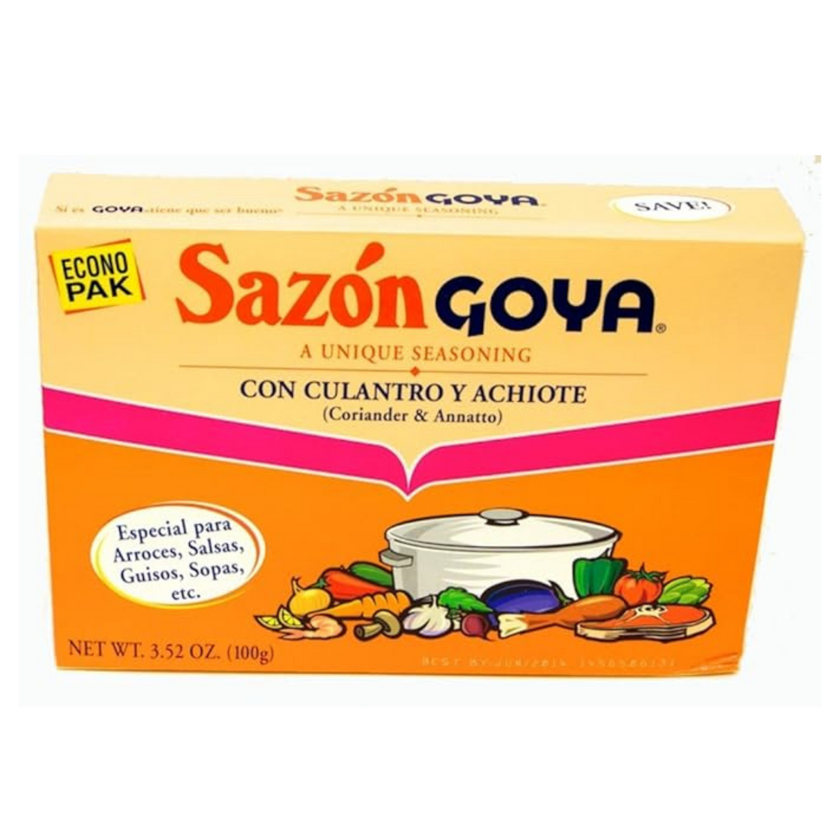 Goya Sazon Econo pk. 3.52 oz. | Goya Sazón Econo pk. 3.52oz