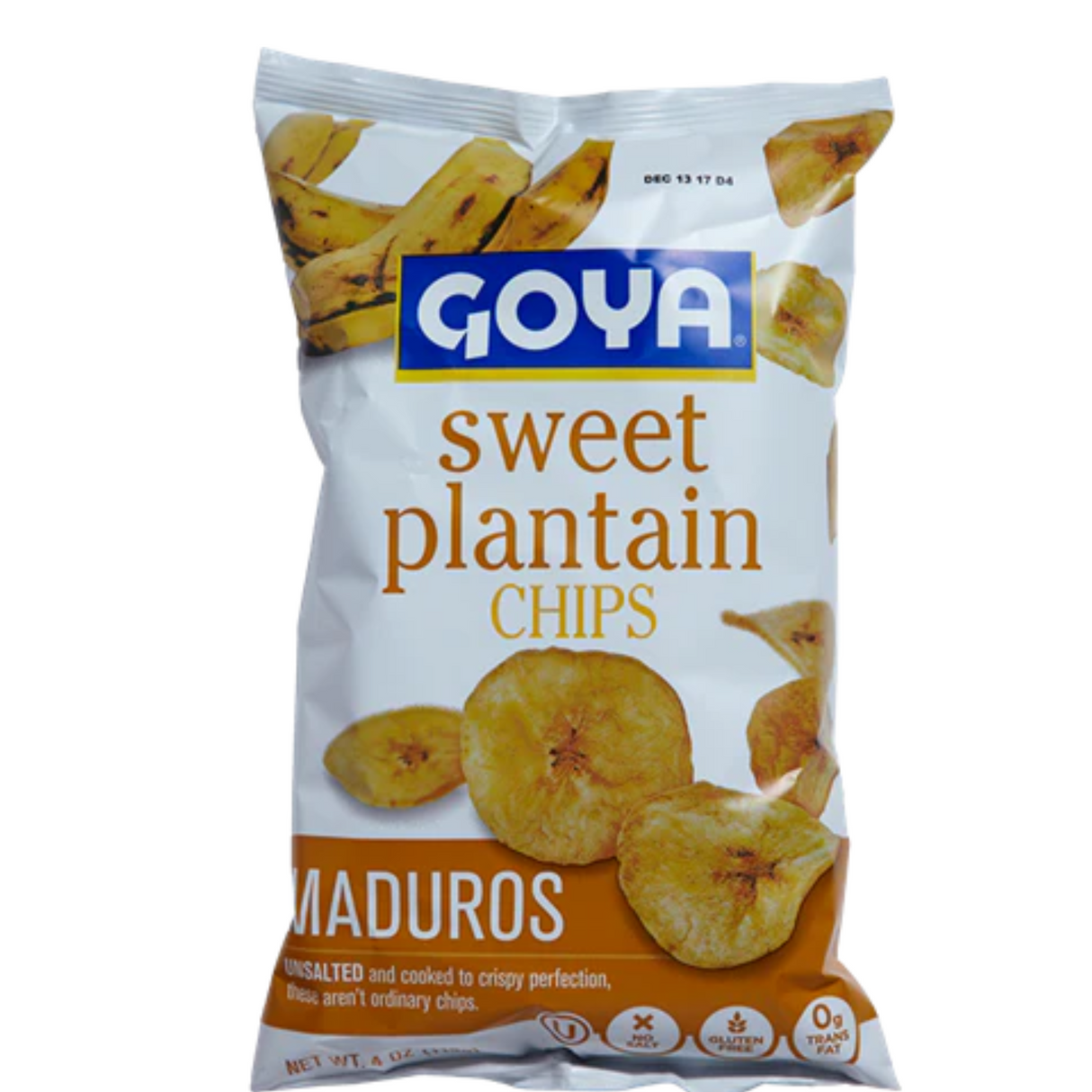 Goya Sweet Plantain Chips Maduros 4 oz/Chips de Plátano Dulce Goya Maduros