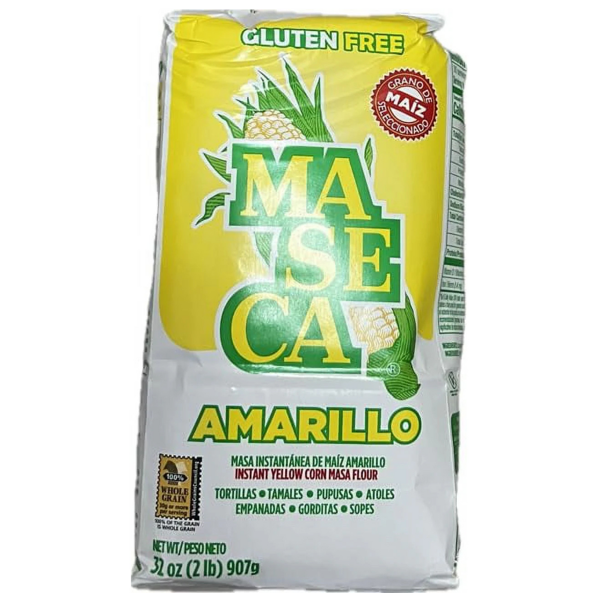 Maseca Instant Yellow Masa Corn Flour 2.2 lb/Maseca Harina de Maíz Masa Amarilla Instantánea