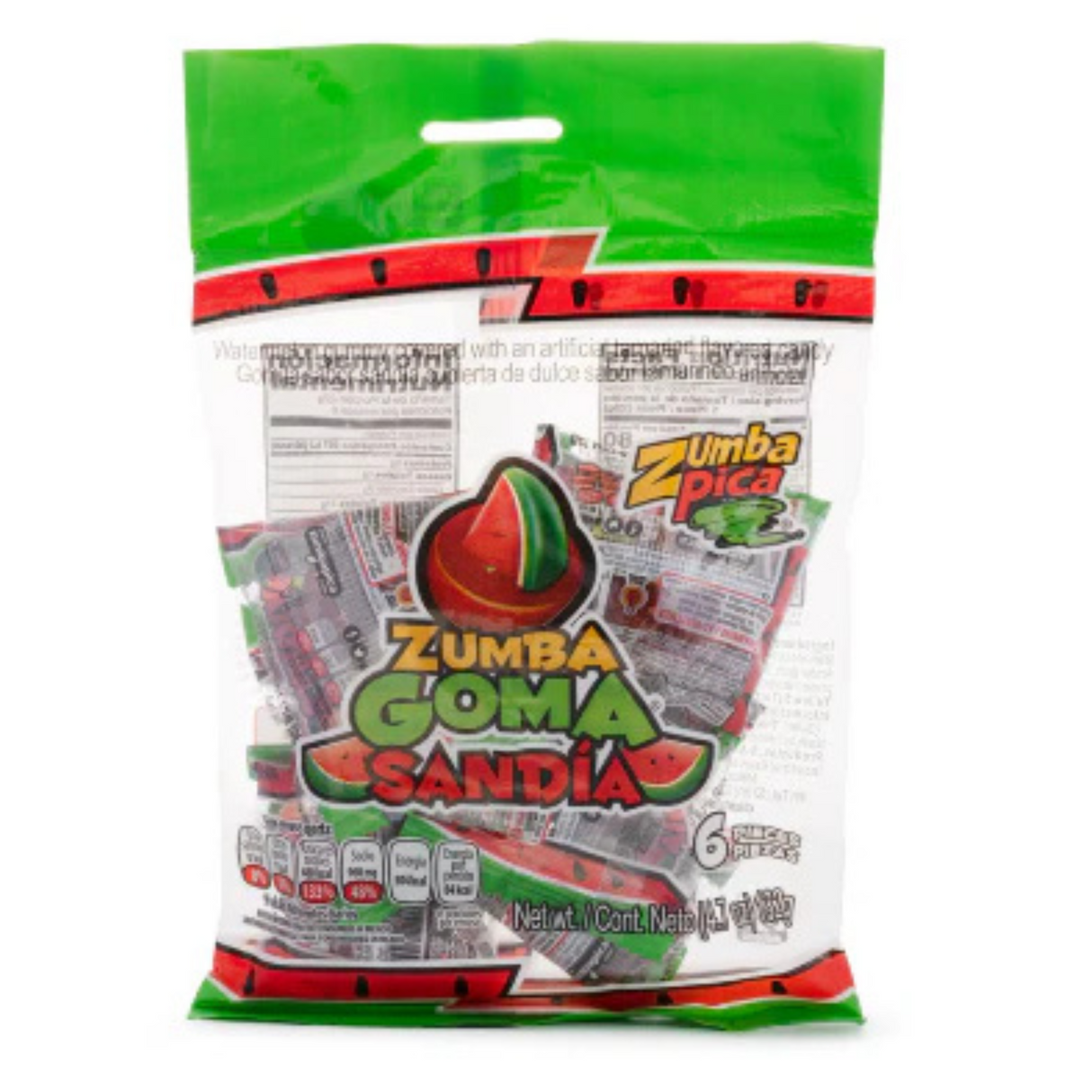 Gomitas de sandía Zumba Pica 4.7 oz / Zumba Pica Goma Sandia 4.7 oz