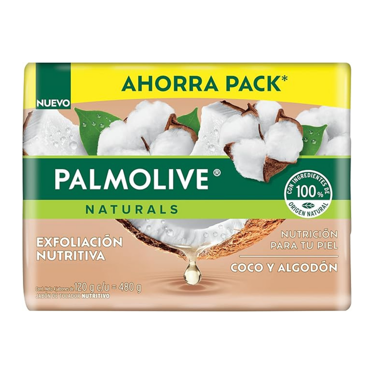 Palmolive Naturals Coco y Algodon 120 g.