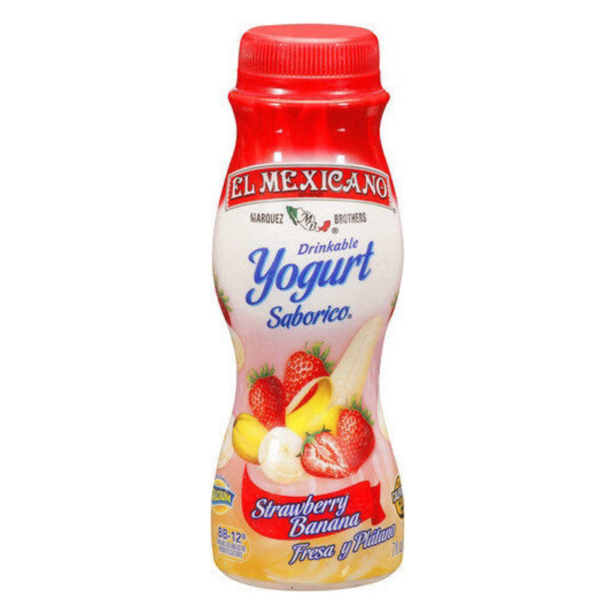El Mexicano Fresa Plátano Saborico 7 fl. onz. / El Mexicano Sabor Fresa-Plátano 7 fl. onz. 