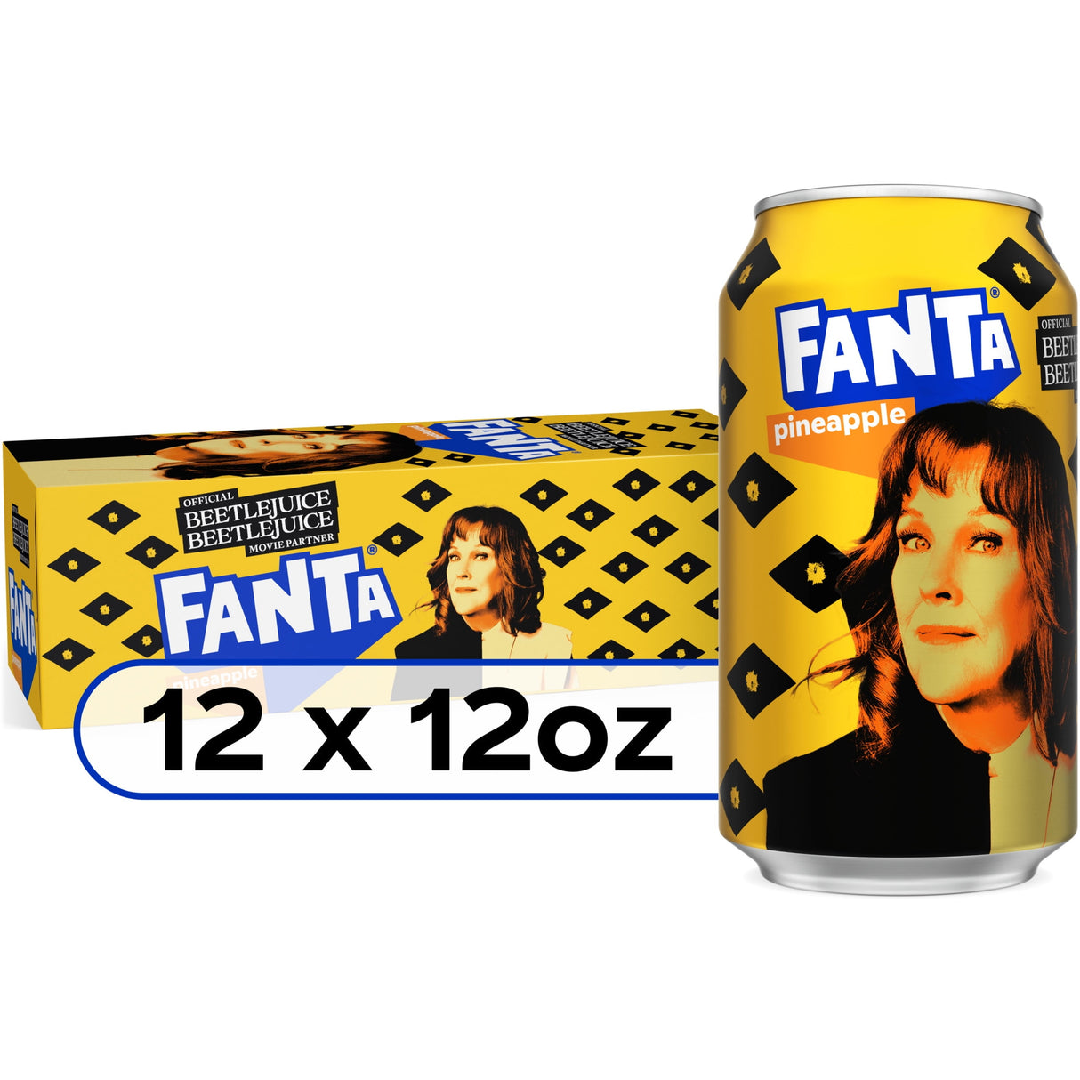 Fanta Pineapple Fridge Pack 12 pk./Paquete para refrigerador Fanta Piña