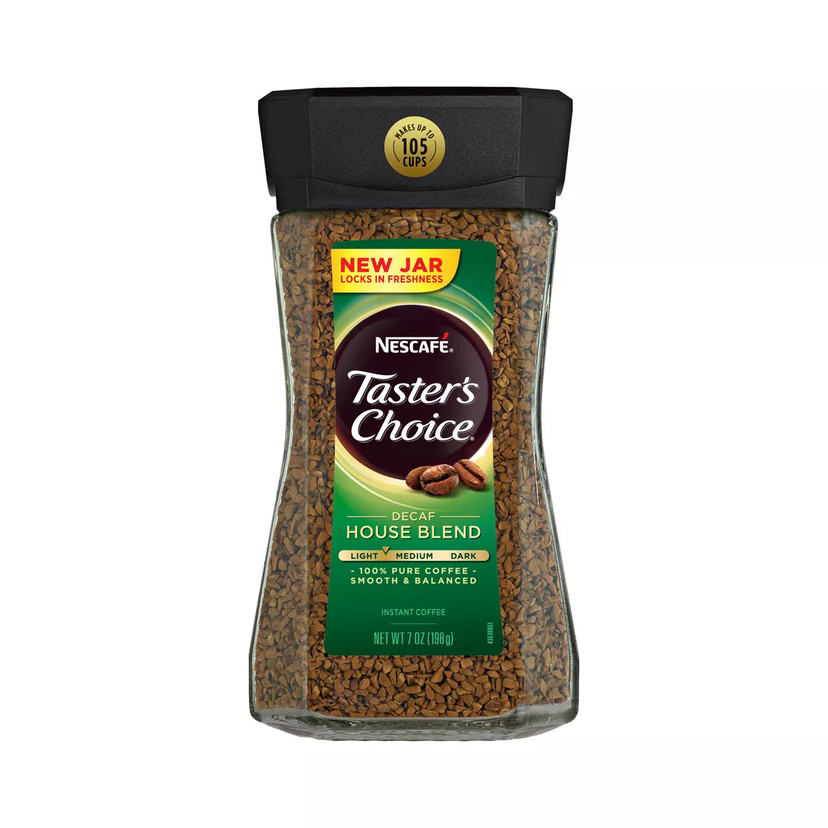 Café descafeinado Nescafé Tasters Choice, mezcla casera, 7 oz.