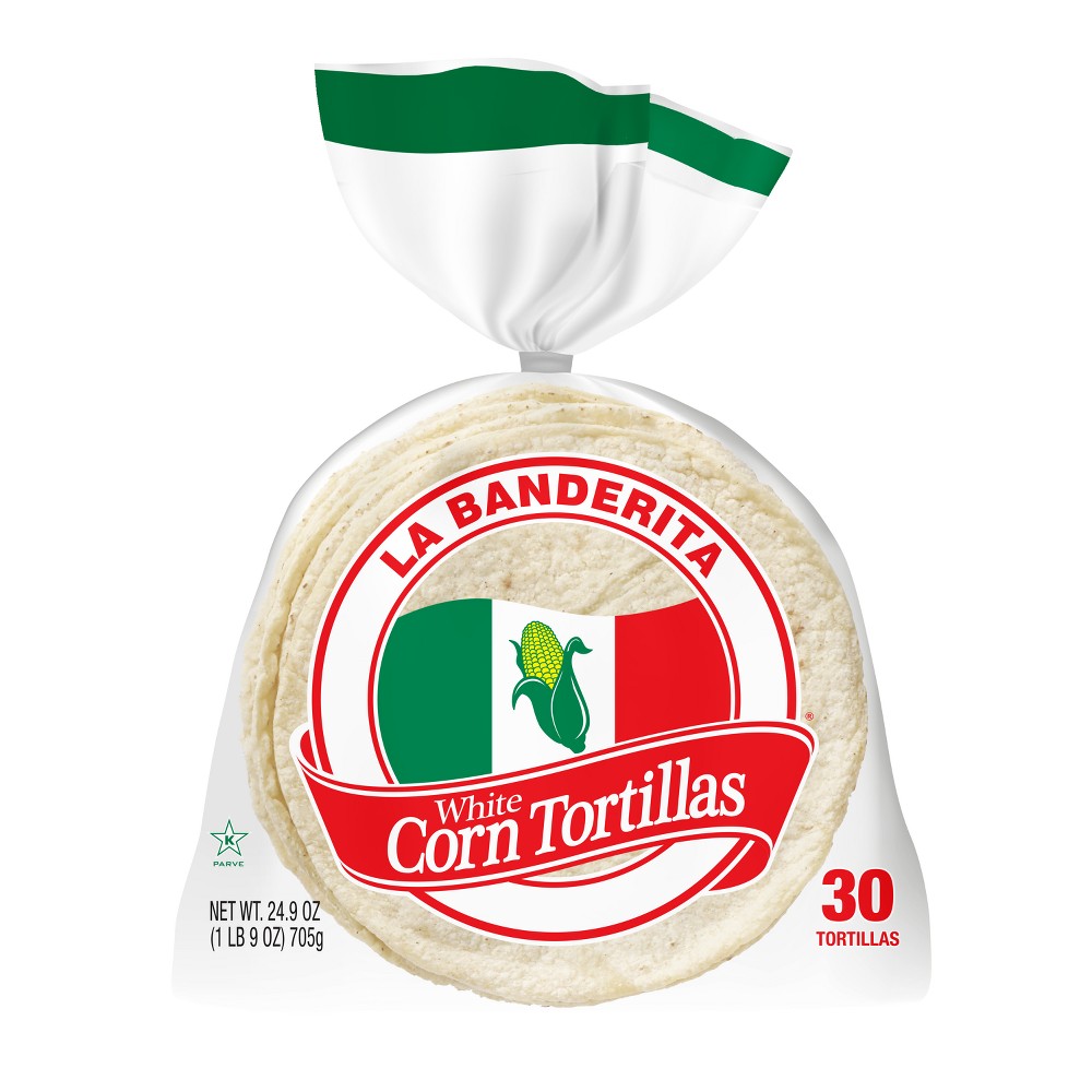 La Banderita Corn Tortillas - 27.5oz/30ct / La Banderita  Tortillas de Maíz - 27.5oz/30ct