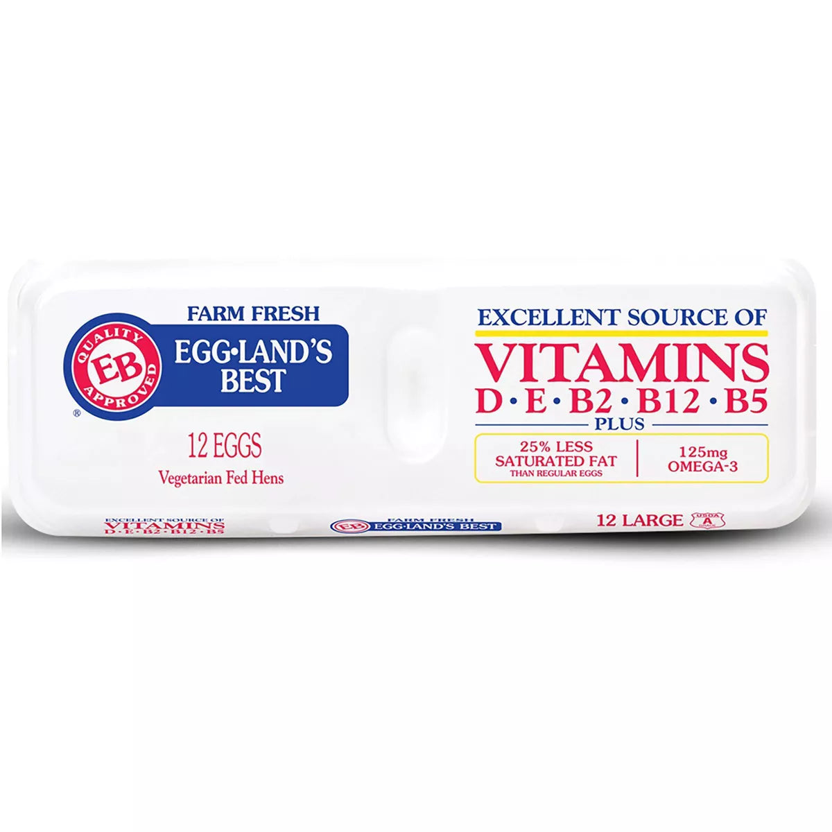 Huevos grandes de Egg Lands Best, 12 unidades, 24 oz