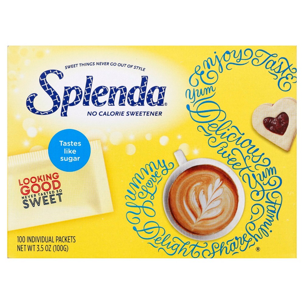 Splenda No Calorie Sweetener Packets 100ct  3.5 OZ