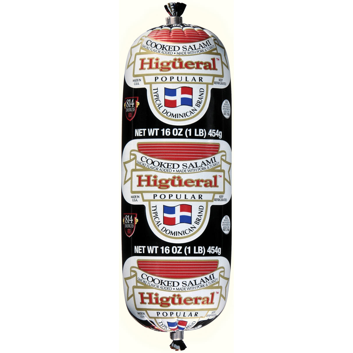Higueral Cooked Salami Popular 16 oz. / 1 lb. / 454 gr.