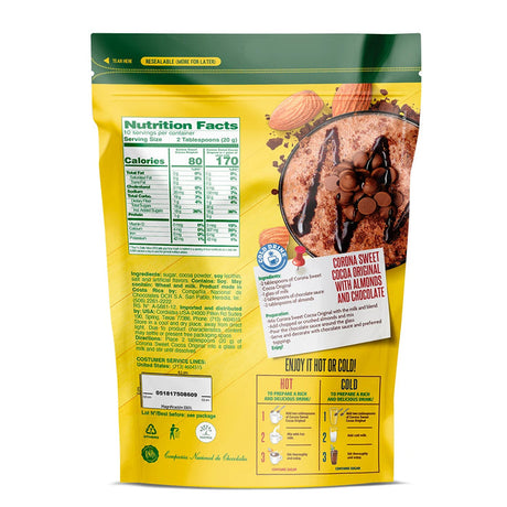 Cacao dulce Corona Original, Doypack, 7,05 oz