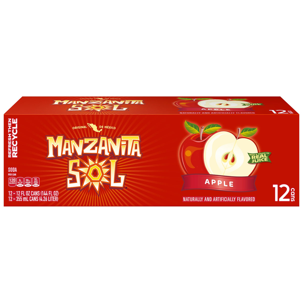 Manzanita Sol Apple 144 fl. 12oz./Manzanita Sol Manzana 144 fl.